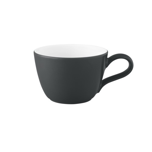 Seltmann Obere zur Kaffeetasse 0,19 l M5389, rund, Form: Coup Fine Dining, Dekor: 57273 anthrazit, hohe Kantenschlagfestigkeit, Made in