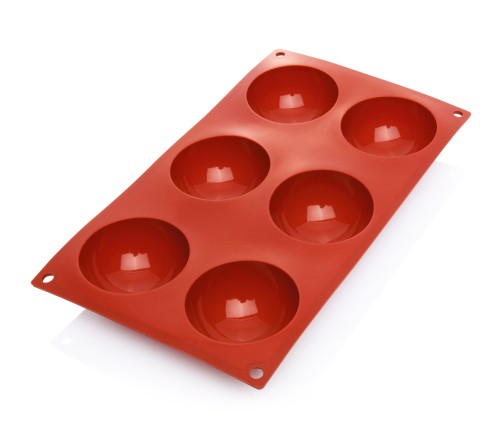Halbkugel BACKFORMEN. 6 Formen. Silikon, › temperaturbeständig von -40 °C bis 280 °C›