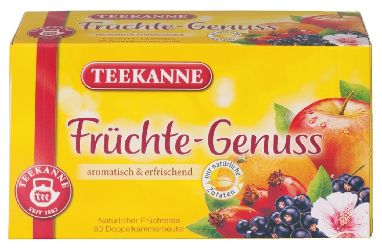 Teekanne Früchte-Genuss - aromatischt, erfrischend Glasportion ohne Einzelumhüllung Inhalt: 50 Beutel