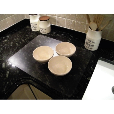 Hometex Tischset biosafe 43 x 56 cm (B x H) Vinyl transparent 2 St./Pack., Maße: 43 x 56 cm (B x H),