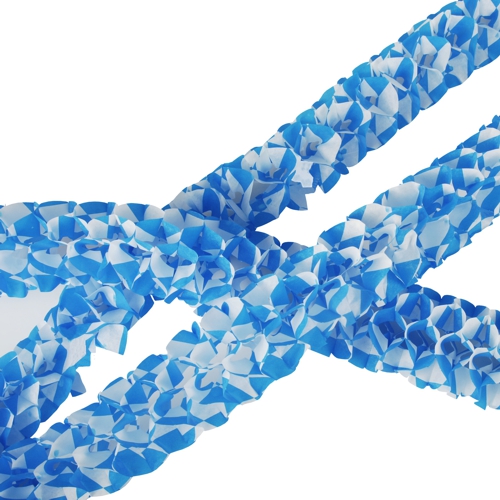 2 Girlanden, Papier Ø 8 cm · 2 m "Bayrisch Blau - Mini" schwer entflammbar von PAPSTAR