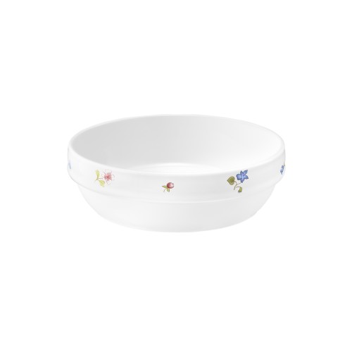 Seltmann Salats rund 13,5 cm, rund, Form: Community, Dekor: 57391 Streublume, hohe Kantenschlagfestigkeit, Made in Germany
