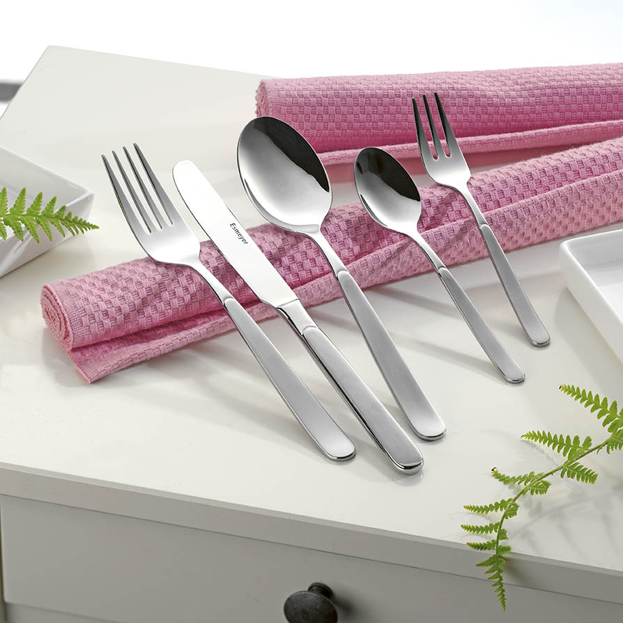 60-teiliges Besteckset JULIA aus Chrom-Nickel-Edelstahl 18/8 mattiert, Materialstärke: 2.8 / 2.4 mm,