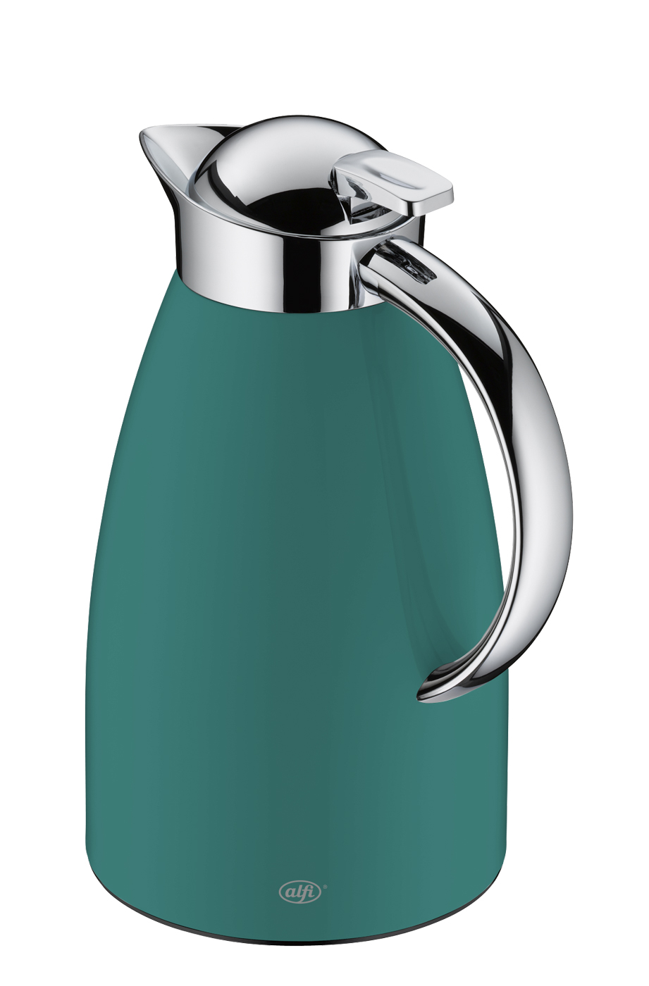 Isolierkanne Signo boho green mat 1,0 l; funktionaler Alltagsbegleiter; hochwertiger Edelstahl mit Hartglaseinsatz; hält 12 h heiß