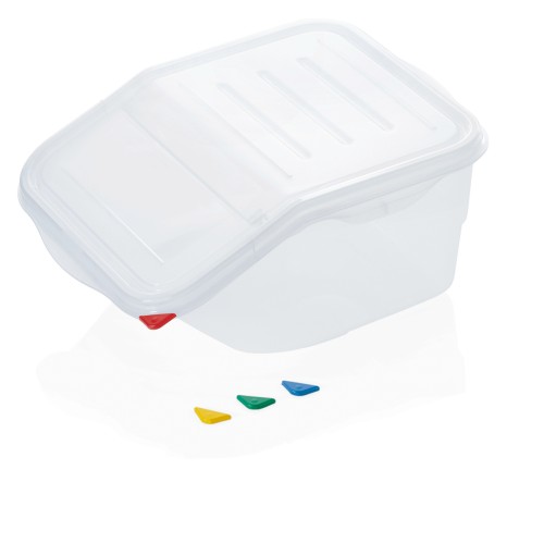 HACCP Lebensmittelbehälter, Einseitig aufklappbar, mit hermetisch schließendem Deckel. Material: Polypropylen. Inhalt in Litern: 16.