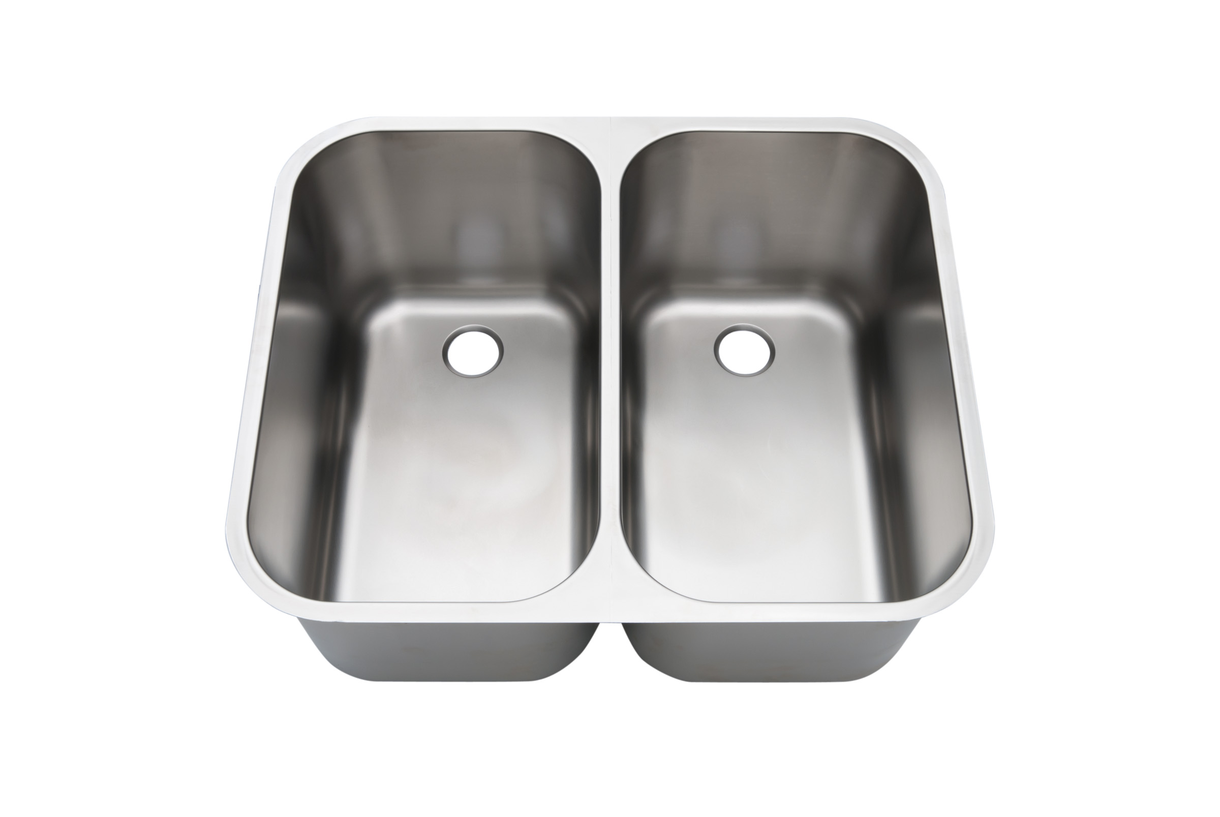 BLANCO Einschweiß-Doppel-Schwenkbecken, Beckenmaße je 302 x 502 x 300 mm, Auslaufprägung 1 1/2", ohne Überlauf
