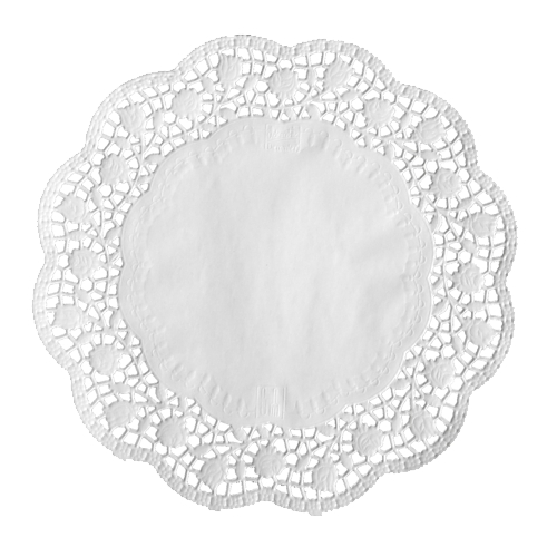 100 Tortenspitzen rund Ø 32 cm weiss von PAPSTAR