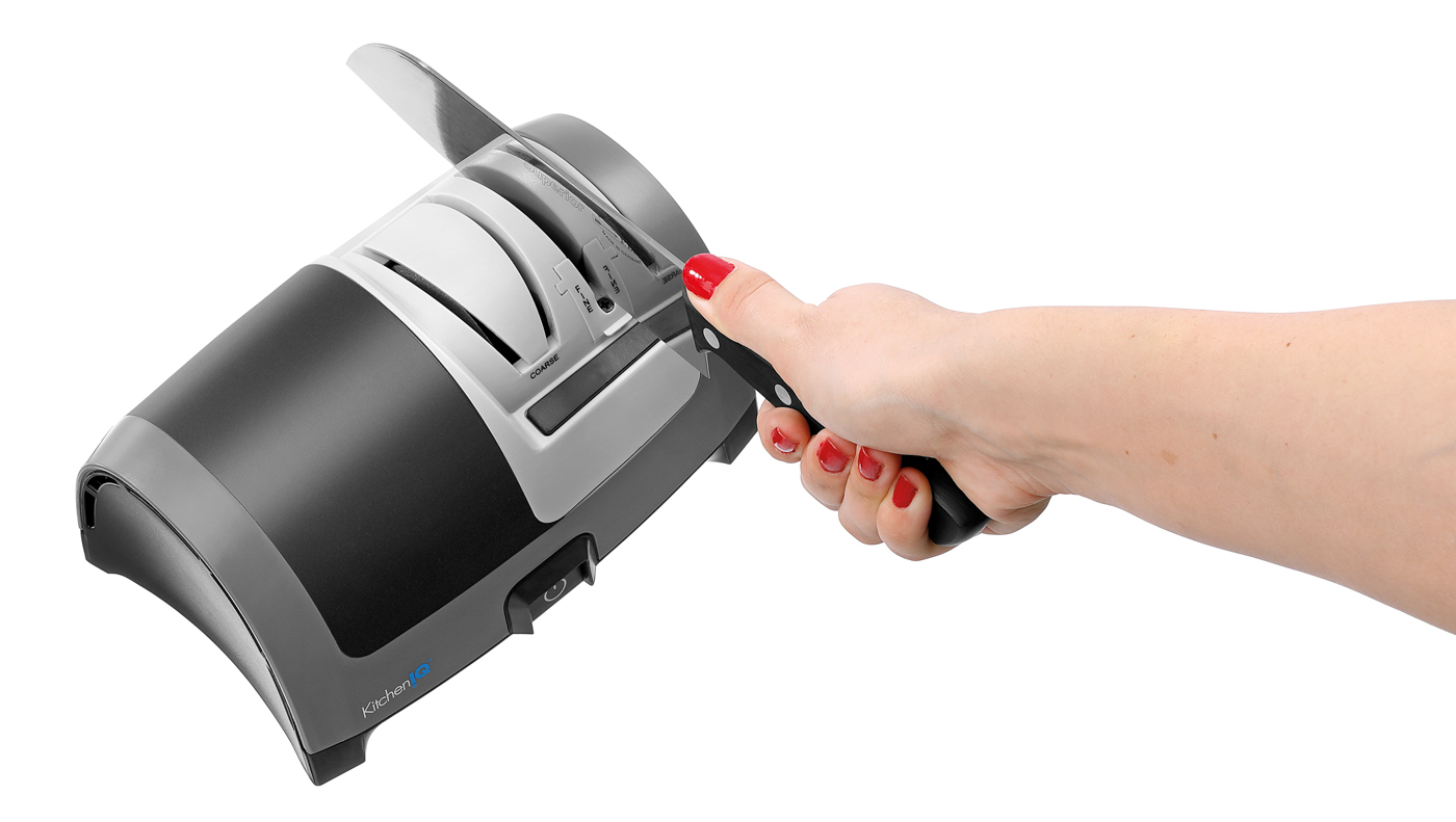 Bartscher Messerschärfer MS310 | Frequenz: 50/60Hz | Maße: 19 x 13,1 x 10,9 cm. Gewicht: 1,4 kg