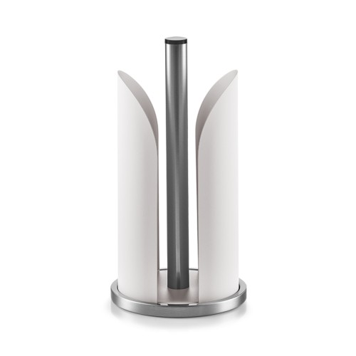 Küchenrollenhalter, Edelstahl gebürstet; Metall pulverbeschichtet, Ø15x30,5 cm. Farbe: grau.. Dieser moderne Küchenrollenhalter wurde aus