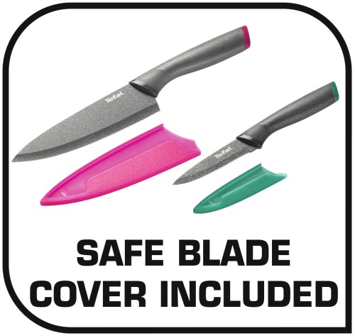 TEFAL K1220204 KÜCHENMESSER FRESH KITCHEN KOCHMESSER 15 CM UND GEMÜSEMESSER 9 CM