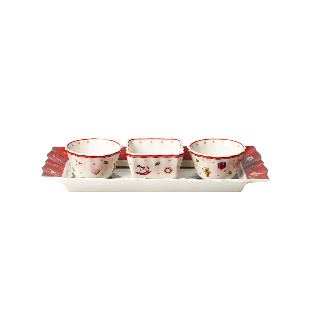 Villeroy und Boch Dip Set 4tlg. - Maße: 26 x 12 x 5 cm / Ser.: Toy's Delight