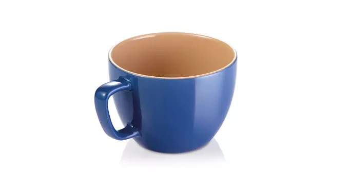 Große Tasse CREMA SHINE, blau