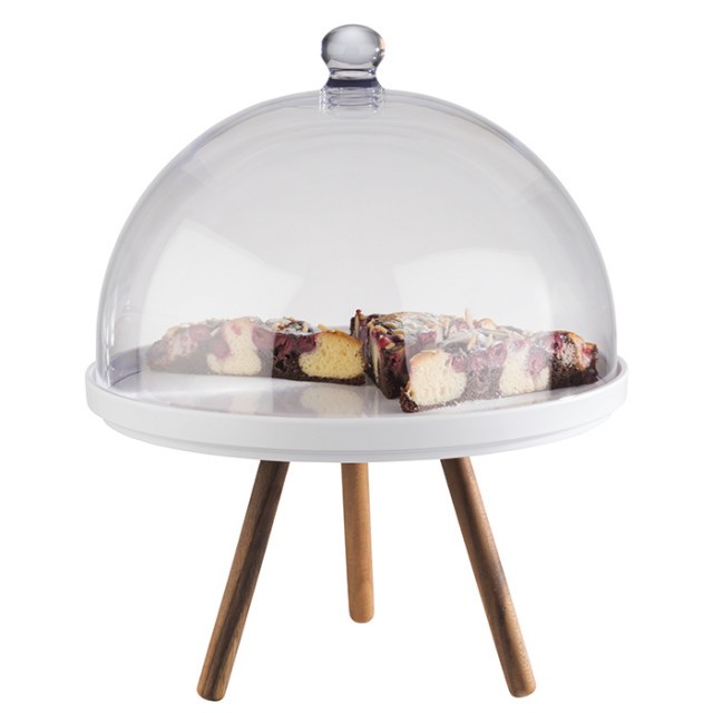 APS Buffetständer -ACACIA-, Ø 30,5 cm, H: 20 cm, Akazienholz