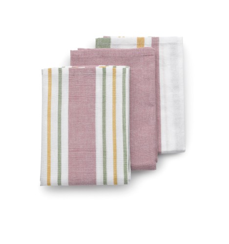 KELA Geschirrtuch Pasado 100%Baumwolle pastellrosa 3tlg 65,0x45,0cm