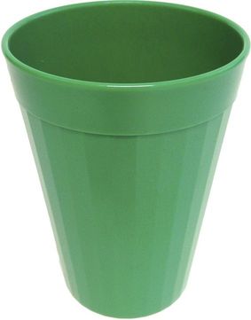 Roltex Trinkbecher mit Rillen und 150 ml Füllvermögen, smaragdgrün