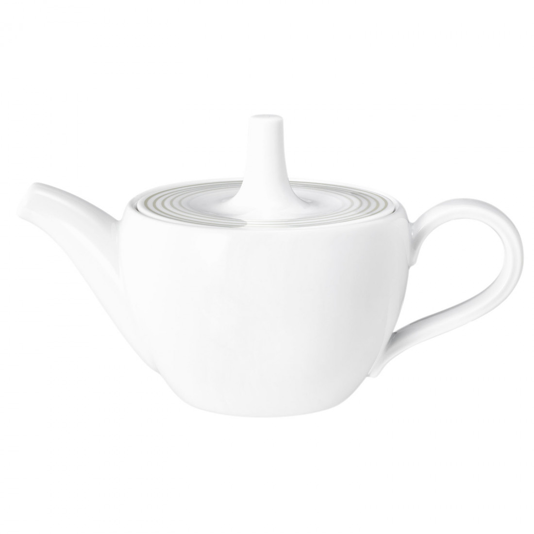 Seltmann Teekanne 1 0,50 l, Form: Blues, Dekor: 57718 Perlgrau