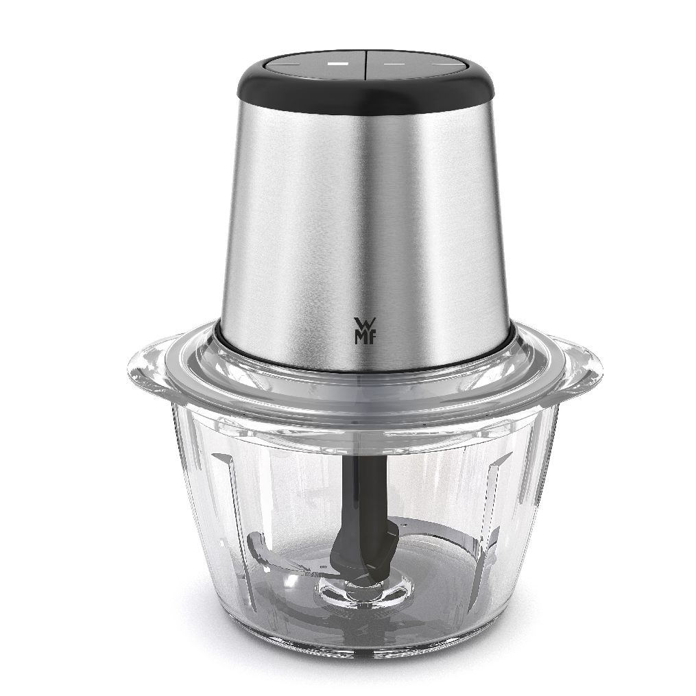 WMF KULT X Zerkleinerer Edition, Cromargan matt, 320 Watt Leistung, 2 Geschwindigkeitsstufen, hochwertiges