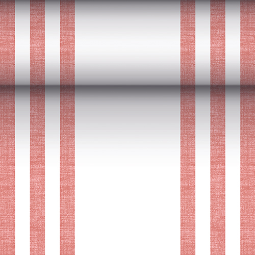 Tischläufer, stoffähnlich, PV-Tissue Mix "ROYAL Collection" 24 m x 40 cm bordeaux "Lines" von PAPSTAR