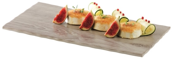 GN 1/3 Tablett -DRIFTWOOD- 32,5 x 17,6 cm, H: 1,5 cm Melamin, Holzoptik mit Antirutsch-Füßchen spülmaschinengeeignet