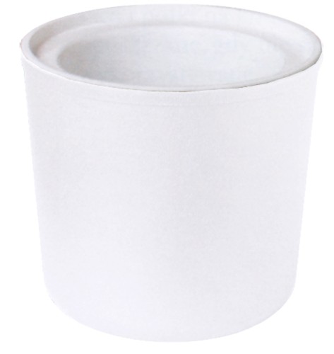 Weißer Vorratsbehälter mit Untersetzer zum Kühlbehälter isolierter Behälter aus ABS-Kunststoff, hält Temperaturen bis +4C bei