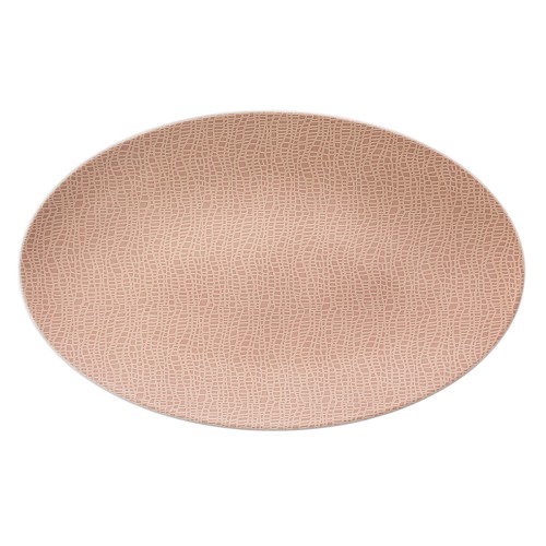 Seltmann Servierplatte oval 40x26 cm, oval, Form: Life, Dekor: 25673 Fashion posh rose, hohe Kantenschlagfestigkeit, Made in Germany