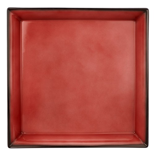 Seltmann Bowl 5180 35x35x5 cm, eckig, Form: Buffet-Gourmet, Dekor: 57126 ziegel4, hohe Kantenschlagfestigkeit, Made in Germany