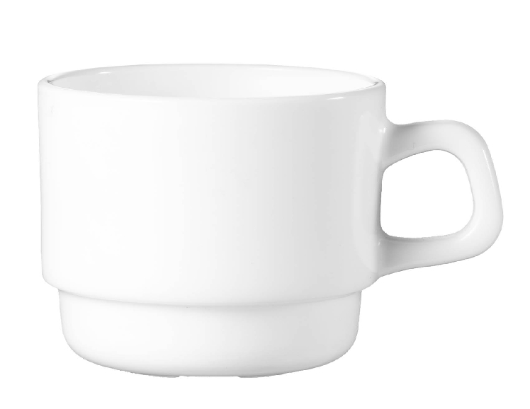 Kaffeeobertasse 19 cl Form Restaurant uni weiß ARCOPAL