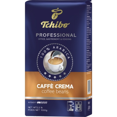Tchibo Kaffee Professional Caffe Crema aromatisch, mild ganze Bohne 1.000 g/Pack.