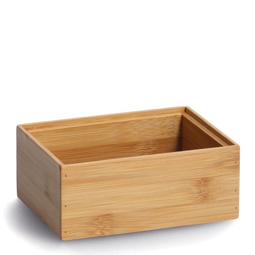 Ordnungsboxen-Set, 2-tlg., Bambus. Länge: 145 mm. Breite: 110 mm. Höhe: 100 mm