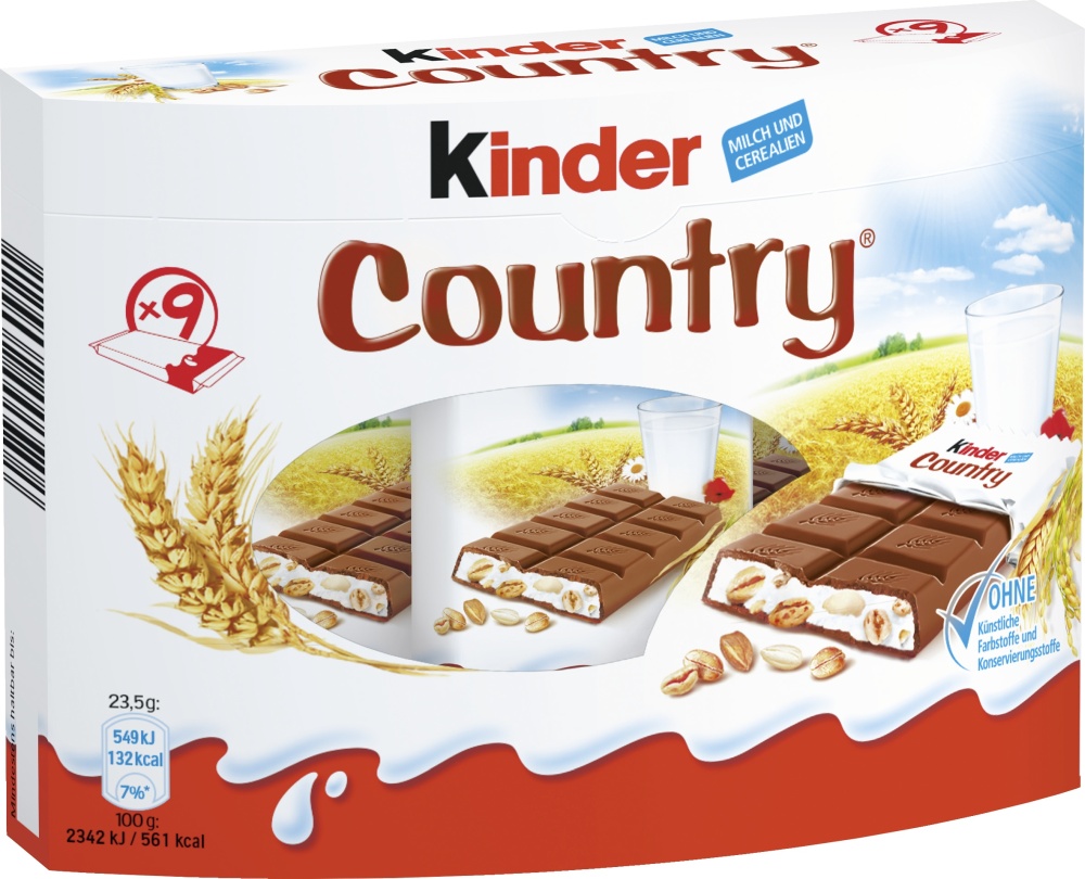 Ferrero Kinder Country 9er Pack 216G