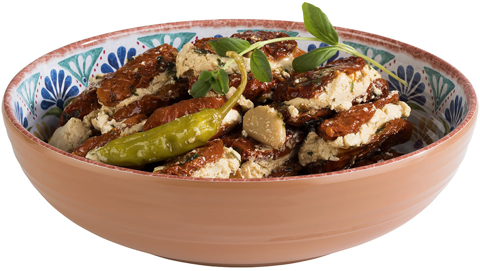 Schale -ARABESQUE- Ø 20,5 cm, H: 5,5 cm Melamin, 1,1 Liter innen: Terrakottaoptik außen: Dekor spülmaschinengeeignet