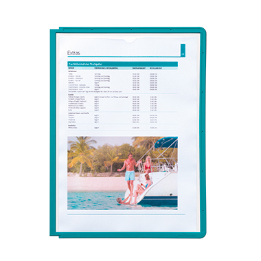 Sichttafel SHERPA® PANEL DIN A4 Polypropylen Material des Rahmens: Kunststoff, Farbe des Rahmens: grün