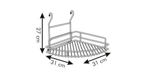 Eckregal MONTI, 32 cm