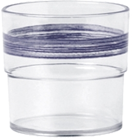 WACA Trinkbecher BISTRO aus SAN- Kunststoff in jeans-blau. Kapazität: 0,23 l. Durchmesser: 7,5cm.