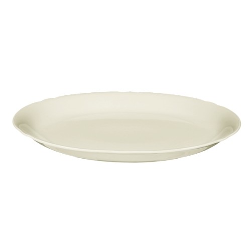 Seltmann Platte oval 35 cm, Form: Marieluise, Glasur: elfenbein, Dekor: 00003
