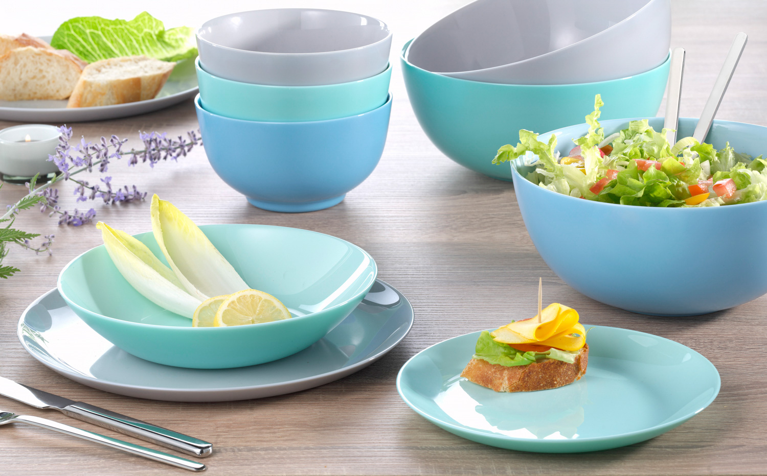 Diwali Uni Schale rund 18cm - Weiß - Luminarc Opal (gehärtet)