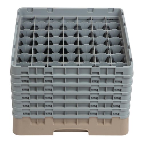 Cambro Gläserspülkorb beige mit 49 Fächern max Glashöhe 29,8cm. Dieser Gläserspülkorb bietet optimalen Schutz für Ihre