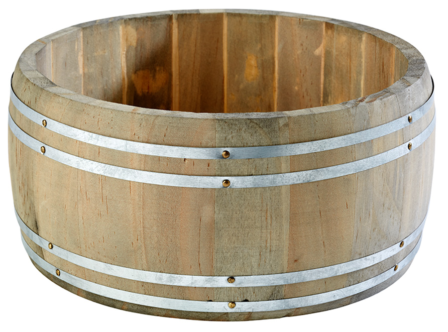 Table Caddy -COUNTRY STYLE- Ø 17,5 cm, H: 8,5 cm Holz nicht spülmaschinengeeignet nicht für Lebensmittelkontakt Farbe: Braun