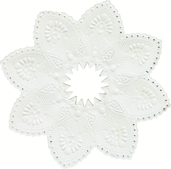 DUNI Kerzenmanschetten, weiß, 5x100 100 Stück