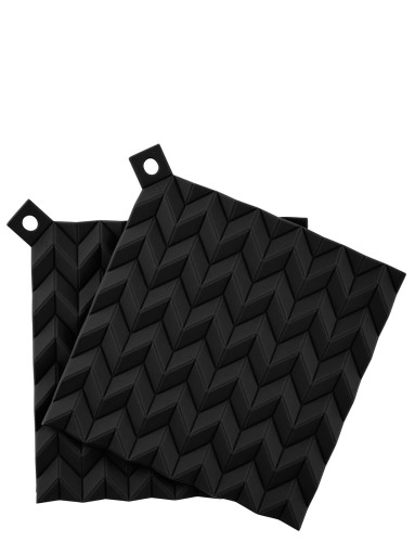 HOLD-ON Topflappen schwarz, Maße: 190 x 190 x 10 mm