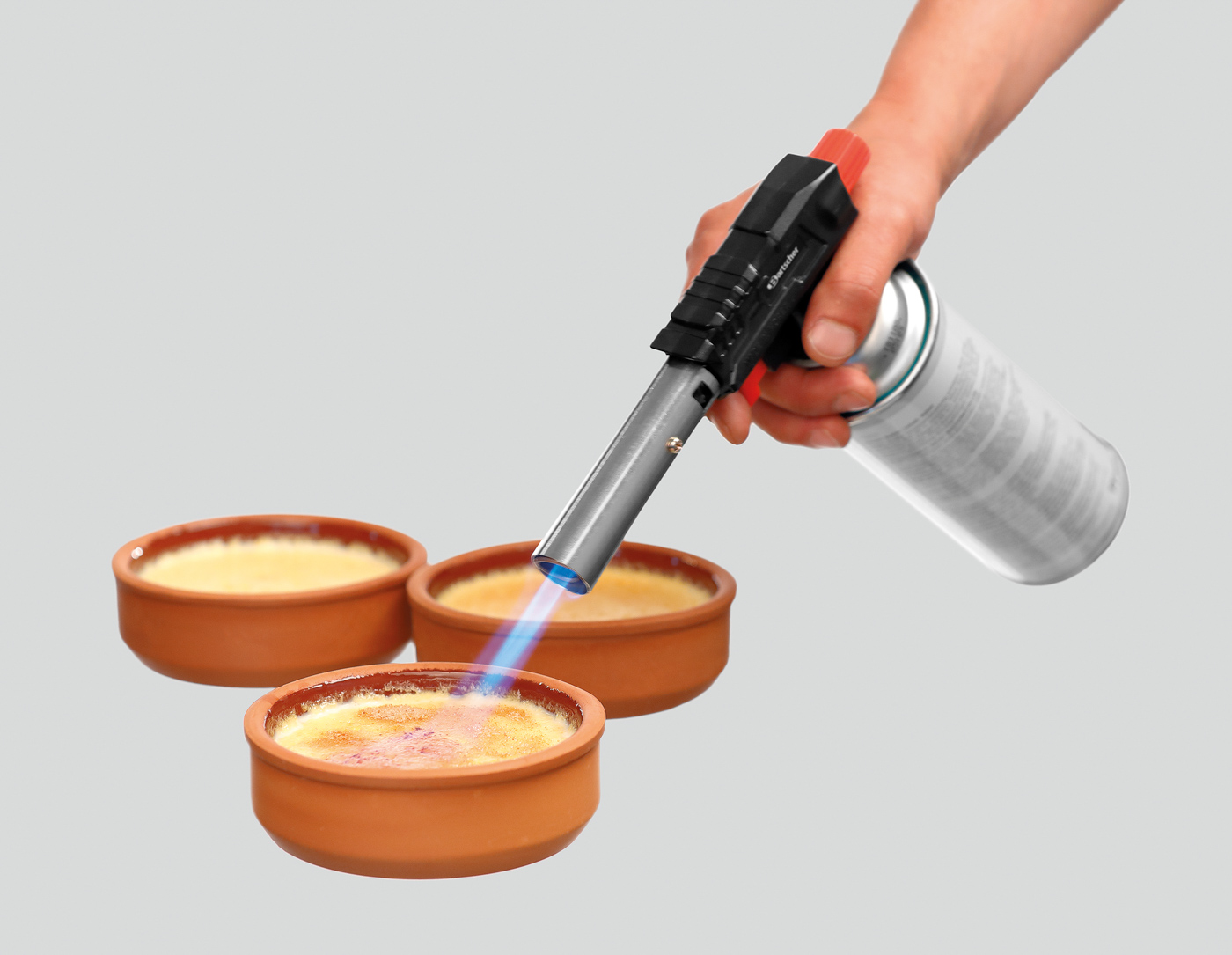 Bartscher Flambierbrenner 1300GK | Nicht imLieferumfang enthalten: Gaskartusche | Maße: 19 x3,5 x 6,0 cm. Gewicht: 0,16 kg