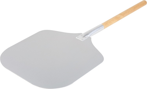 Pizzaschaufel Schaufel: 35 x 30,5 cm Aluminium, Holz Gesamtlänge: 90 cm nicht spülmaschinengeeignet Farbe: Braun