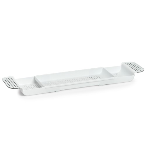 Badewannenablage, Kunststoff, weiß. Länge: 550 mm. Breite: 173 mm. Höhe: 65 mm