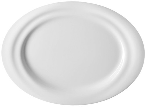 In.gredienti Weiss Teller oval fl. 31cm