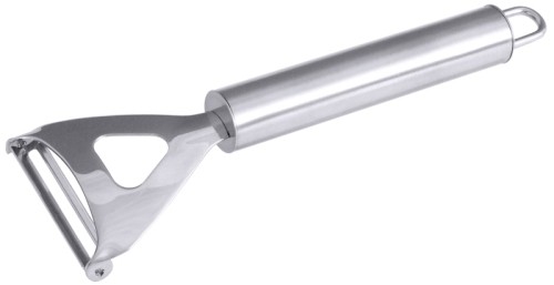 Gemüseschäler Serie POLARIS, mit Griff aus Edelstahl 18/10 hochglänzend, mit beweglicher Klinge aus Edelstahl 18/0, handliches formschönes