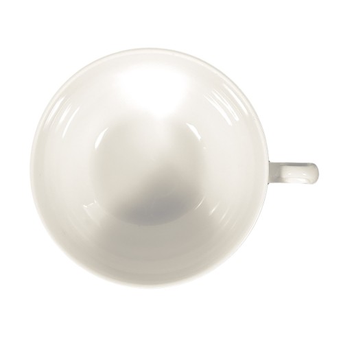 Seltmann Teeobertasse 0,14 l, rund mit Relief, Form: Rubin, weiss cream, hohe Kantenschlagfestigkeit, Made in Germany