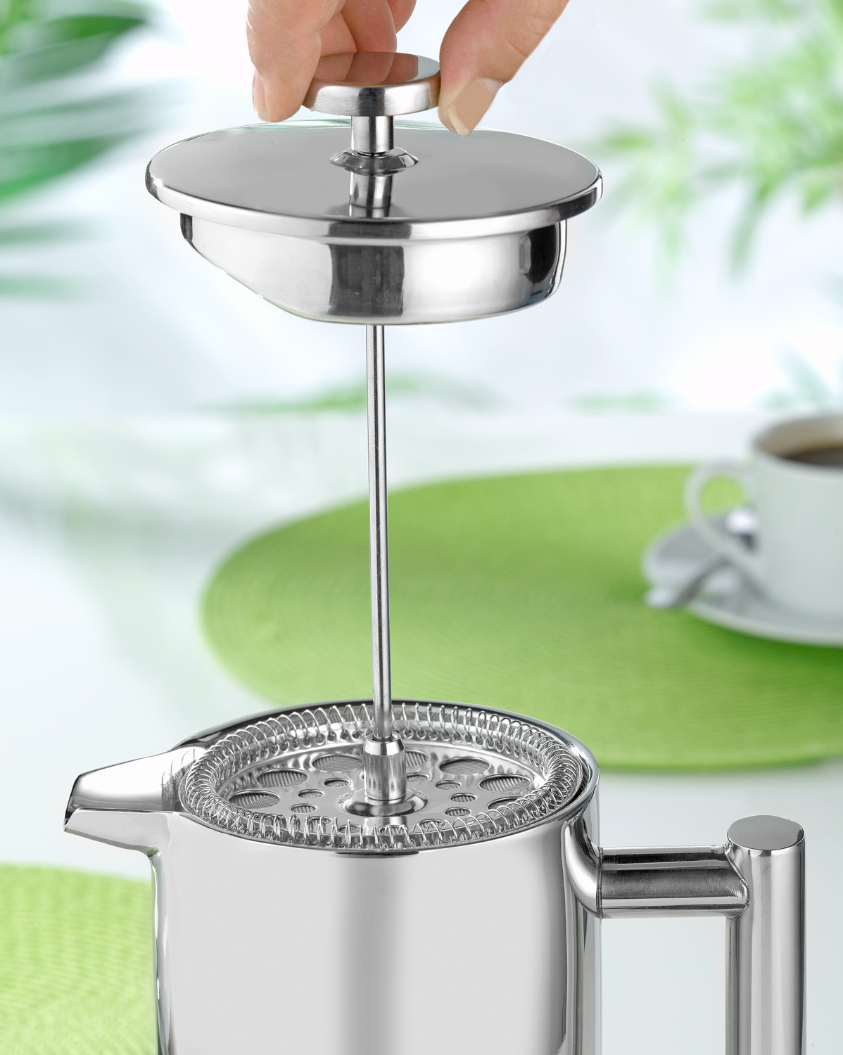 Kaffeebereiter OXFORD, von caterado, Edelstahl