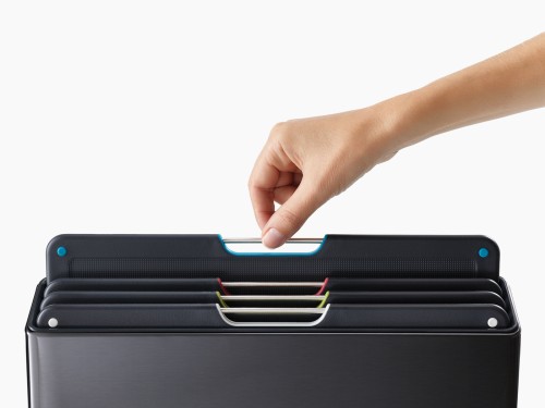 Joseph Joseph Folio Steel 4-teiliges Schneidebrett-Set – Carbonschwarz