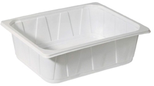 Duni PP-Schale 1/2 GN 325 x 265 x 100 mm Weiß ungeteilt, 92 Stk/Krt (1 x 92 Stk)