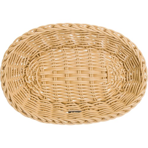 Westmark Tischkorb oval, 21 x 15 x 3,5 cm, hellbeige